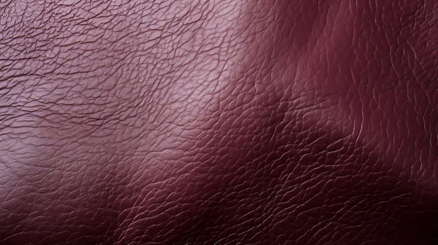 Beautiful luxury dark burgundy red leather background, surface graceful textured background, leather texture, copy space, close-up, macro