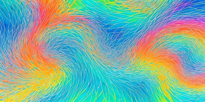 Abstract texture, Pattern art with intricate, flowing shapes and vibrant colors. Generative AI.