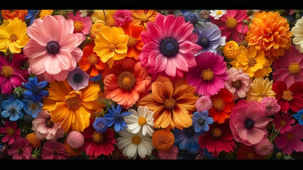 Cosmos flower field