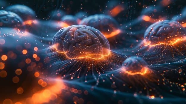 The brain is wired with fibre optics, which transmits data around it