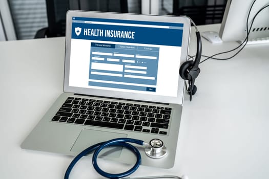 Health insurance web site modish registration system for easy form filling