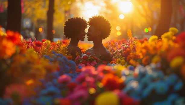 Gay wedding of two lesbian girls. High quality photo