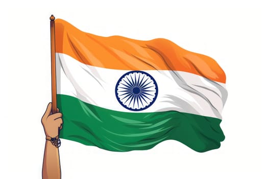 India independence day, flag india with Generative AI..