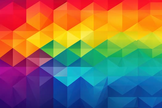 A gradient background transitioning through the colors of the rainbow, symbolizing the diversity and beauty of the LGBTI community - Generative ai.