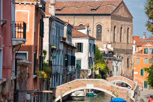 Venice sunny view from canal grande