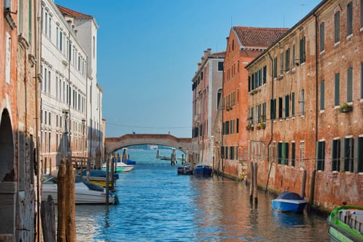 Venice sunny view from canal grande