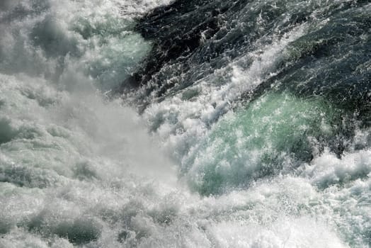 rhine waterfalls in Switzerland panorama