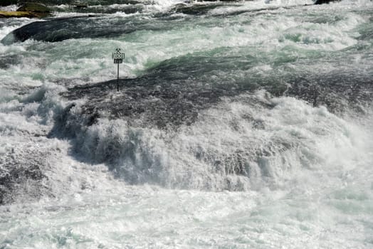 rhine waterfalls in Switzerland panorama