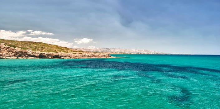 Wonderful Calamosche Sicily sandy Beach landscape