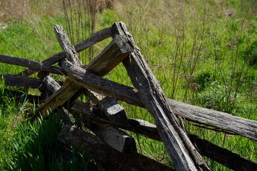 British defense line at the Yorktown Battlefield in the State of Virginia USA