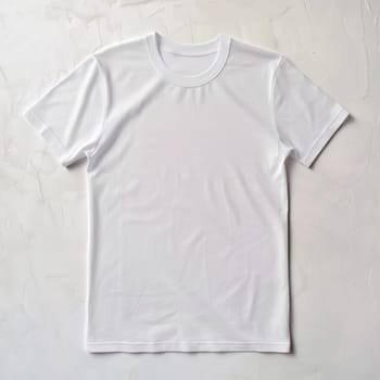 White Blank T-shirt Template on White Background. Mockup for Print and Advertising.