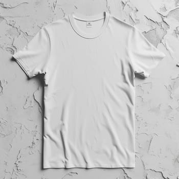 White Blank T-shirt Template on White Background. Mockup for Print and Advertising.