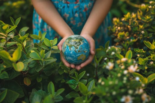 World environment day background, creative advertising Ideas Concept of earth protection day.