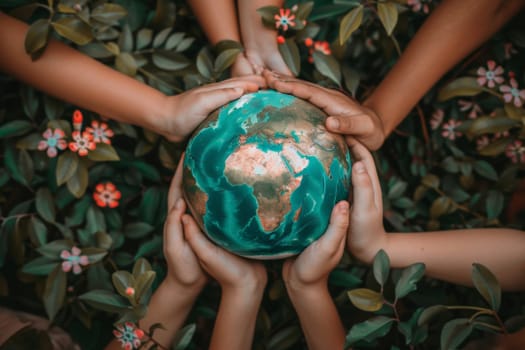 World environment day background, creative advertising Ideas Concept of earth protection day.