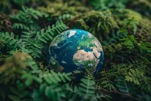World environment day background, creative advertising Ideas Concept of earth protection day.