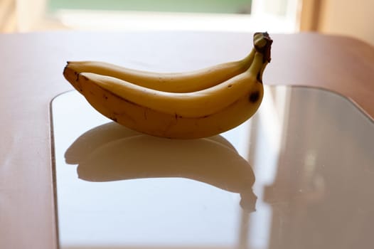 banana on white plate