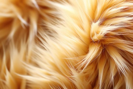 Ginger animal fur macro shot, natural texture. AI Generated