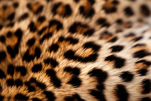 leopard animal fur macro shot, natural texture. AI Generated