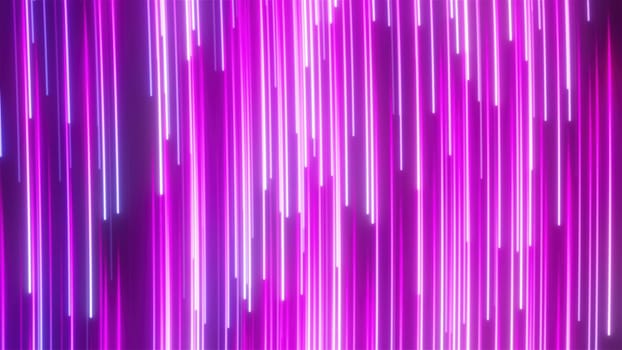 Stream neon lines. Computer generated 3d render