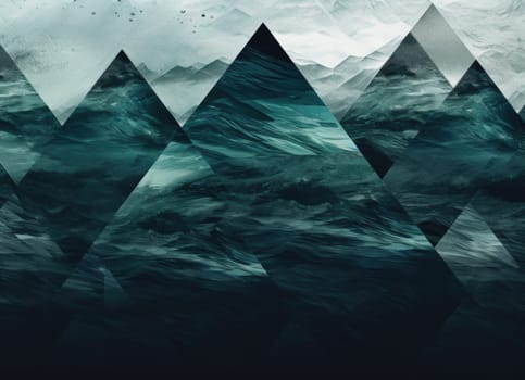 abstract ocean background with geometry shapes and water waves tide comeliness