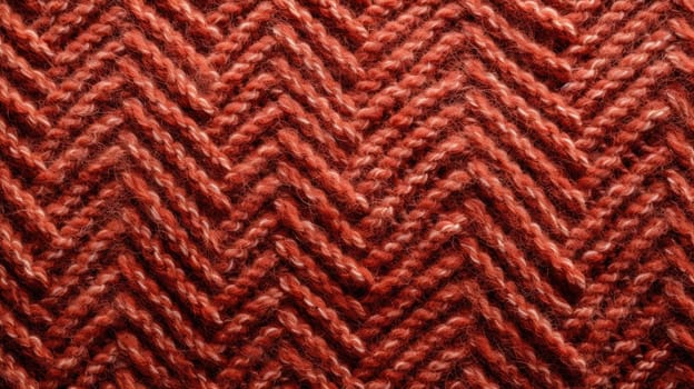 Knitted woolen background. A detailed pattern on wool fabric texture AI