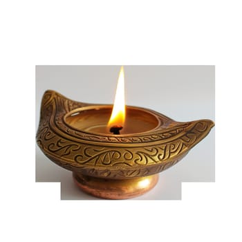 Diwali brass candlelight indian celebration ai generated image