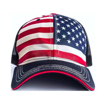 American cap in red and blue colors ai generated image