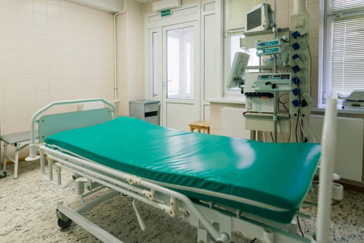 Interior of new operating room with equipment in a modern clinic