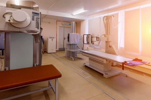 Interior of new operating room with equipment in a modern clinic