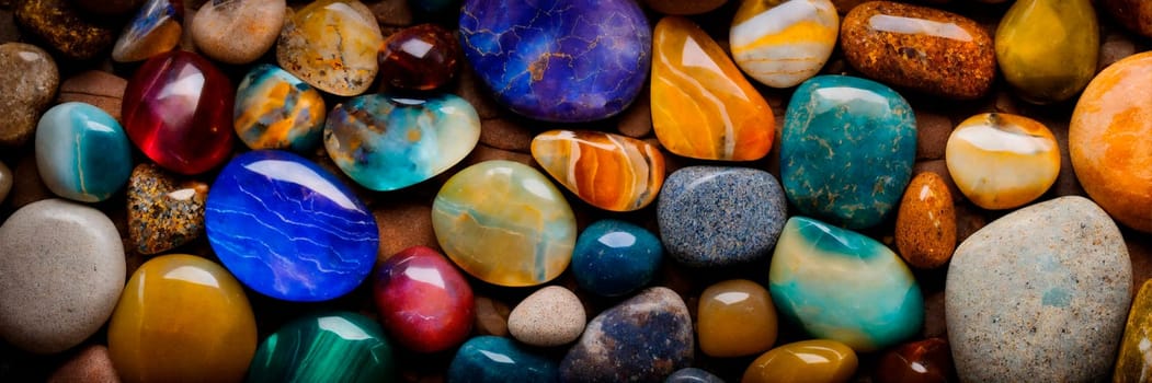 beautiful blue stones on the seashore. Selective focus. nature.