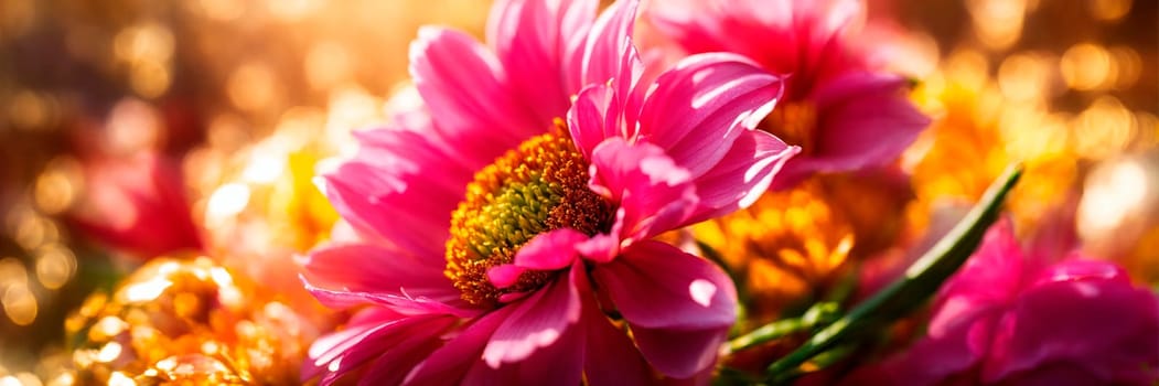 various beautiful flowers for the holiday. Selective focus. nature.