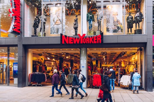Stuttgart, Germany - October 19, 2019: Newyorker clothing store in center of Stuttgart. Newyorker is a German chain of fashion retailer clothing apparel spread in Europe.