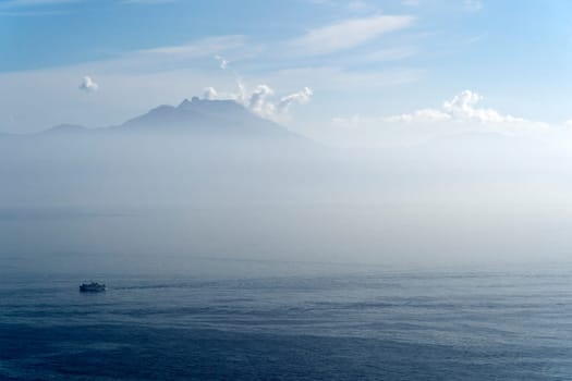 Naples aerial view panorama cityscape