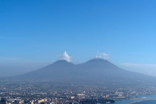 Naples aerial view panorama cityscape