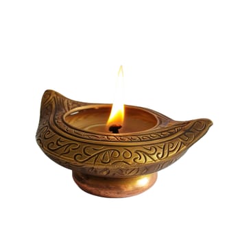 Diwali brass candlelight indian celebration ai generated image