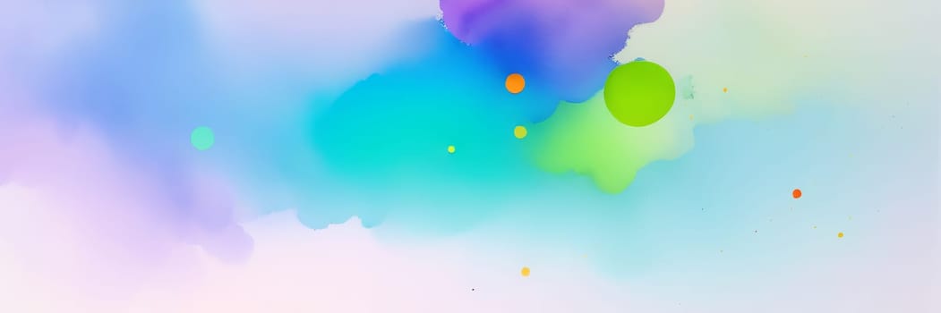 Abstract watercolor background in rainbow colors. Generative AI