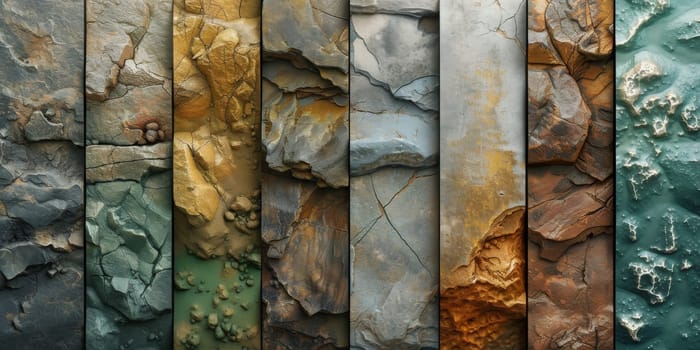 Grunge banner. Abstract stone background. The texture of the stone wall. Close-up rock backdrop