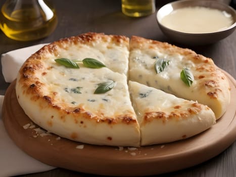 Quattro Formaggi Delight: A Symphony of Cheeses on Pizza.