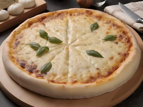 Mozzarella Melange: Exploring the Richness of Four Cheeses Pizza.