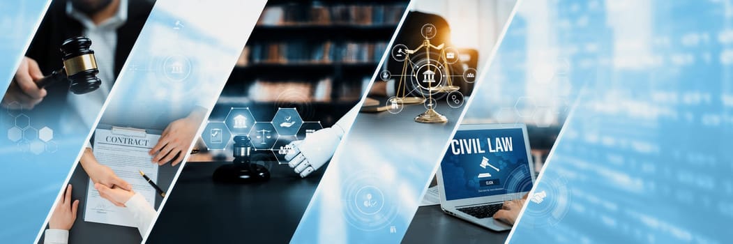 AI rules and law concept enforce to control AI artificial intelligence social responsibility and ensure fairness and transparency in usage of NLP generative AI to comply with international regulation