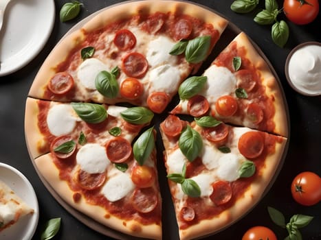 Timeless Elegance: Classic Pizzas with Juicy Tomato and Creamy Mozzarella.