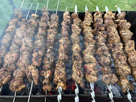 BBQ grill meat tasty in Lithuania. High quality photo