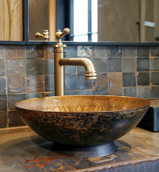 Bathroom basin mixer, Scandinavian design.