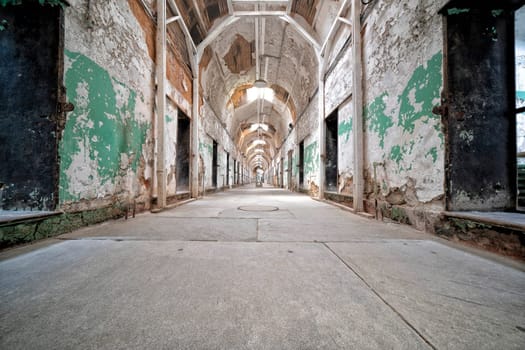 philadelphia abandoned penitentiary interior view