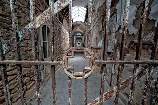 philadelphia abandoned penitentiary interior view