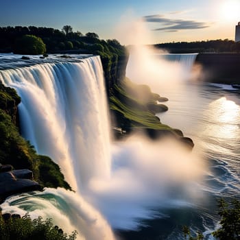 Spectacular Waterfall Symphony: A Journey of Breathtaking Majesty.