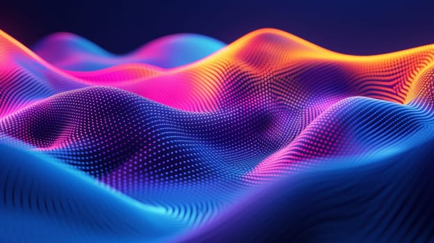 A colorful abstract background with waves and wavy lines