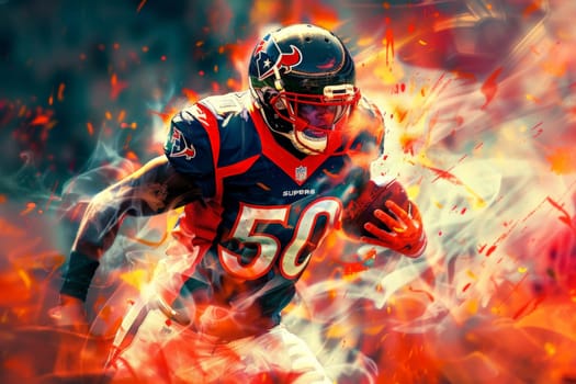 American football Sport wallpaper, action shot in American football game.