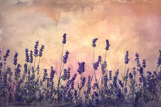 A lavender background with a textured appearance. Generative AI.