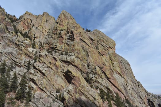 Beautiful Rocky Landscape View, Hiking on Fowler Trail Near Boulder, Colorado. High quality photo